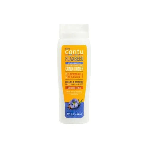 Cantu Flaxseed Smoothing Leave-In or Rinse Out Conditioner Front Afro Hair Haircare