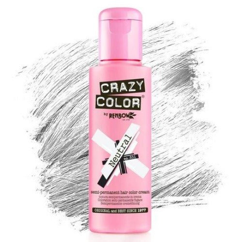 Crazy Color Semi-Permanent Hair Color Cream: Neutral Front Afro Hair Haircare