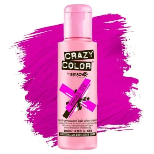Crazy Color Semi-Permanent Hair Color Cream: Rebel UV Front Afro Hair Haircare