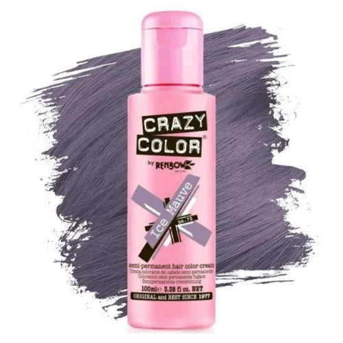 Crazy Color Semi-Permanent Hair Color Cream: Ice Mauve Front Afro Hair Haircare