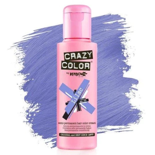 Crazy Color Semi-Permanent Hair Color Cream: Lilac Front Afro Hair Haircare