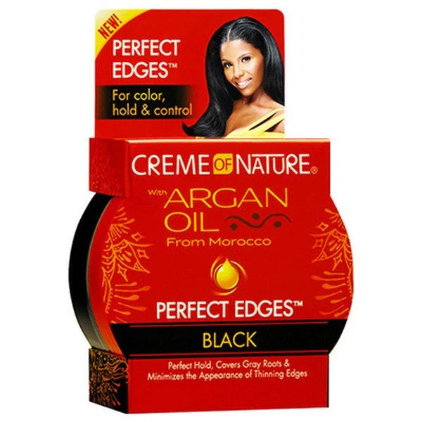 Creme of Nature Argan Oil Perfect Edges Edge Control Gel BLACK 63.7g