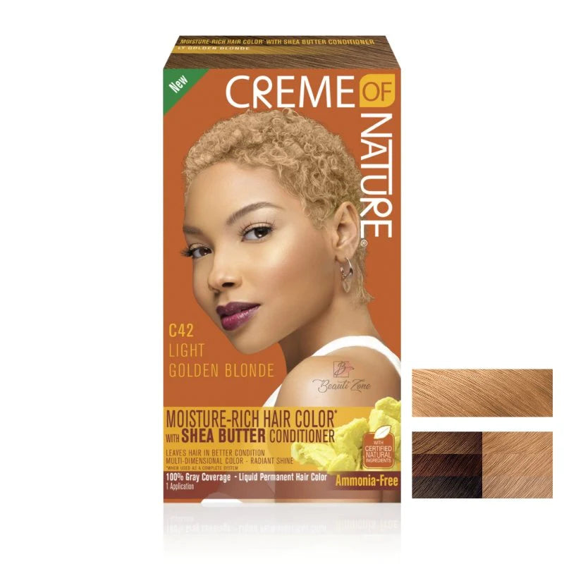 Creme of Nature Hair Dye l Color C42 Light Golden Blonde