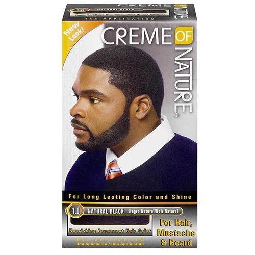 Creme of Nature Men Hair Dye For Hair Moustache And Beard Natural Black