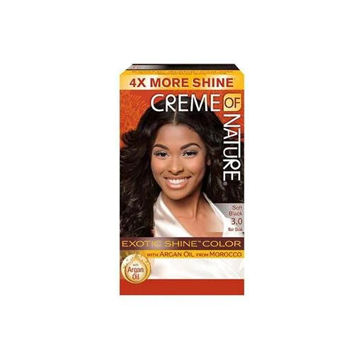 Creme of Nature Exotic Shine Permanent Hair Color (3.0 Soft Black)