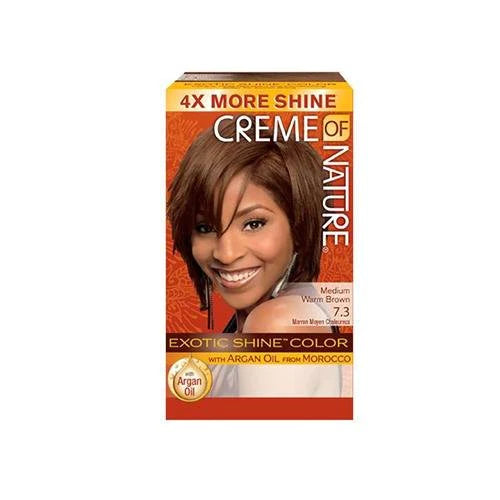 Creme of Nature Exotic Shine Permanent Hair Color (7.3 Medium Warm Brown)