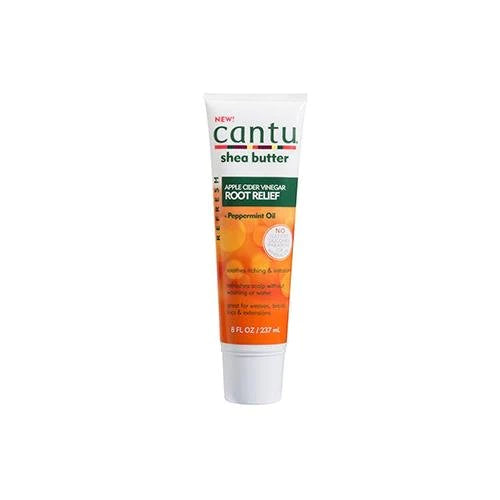 Cantu Shea Butter Refresh Apple Cider Vinegar Root Relief Front Afro Hair Haircare