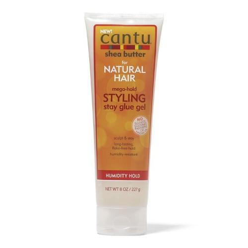 Cantu Shea Butter Mega-Hold Styling Stay Glue Gel Front Afro Hair Haircare