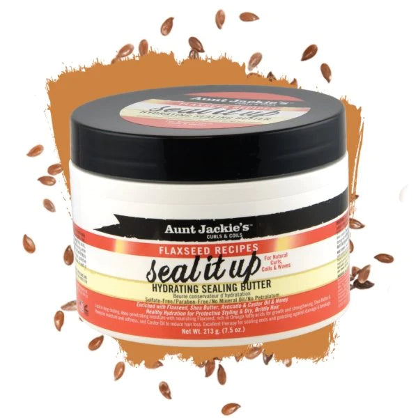 Aunt Jackie’s Seal It Up Hydrating Sealing Butter Front Afro Hair Haircare