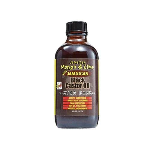 Jamaican Mango & Lime Jamaican Black Castor Oil Extra Dark Front Afro Hair Haircare