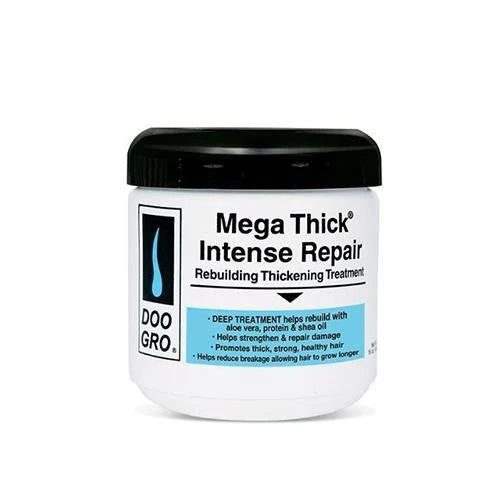 Doo Gro Mega Thick Intense Repair Treatment Jar Front Afro Hair Haircare