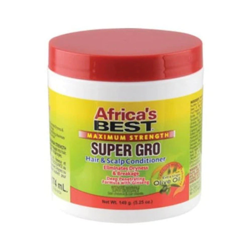 Africa's Best Maximum Strength Super Gro Hair & Scalp Conditioner Front Afro hair Haircare