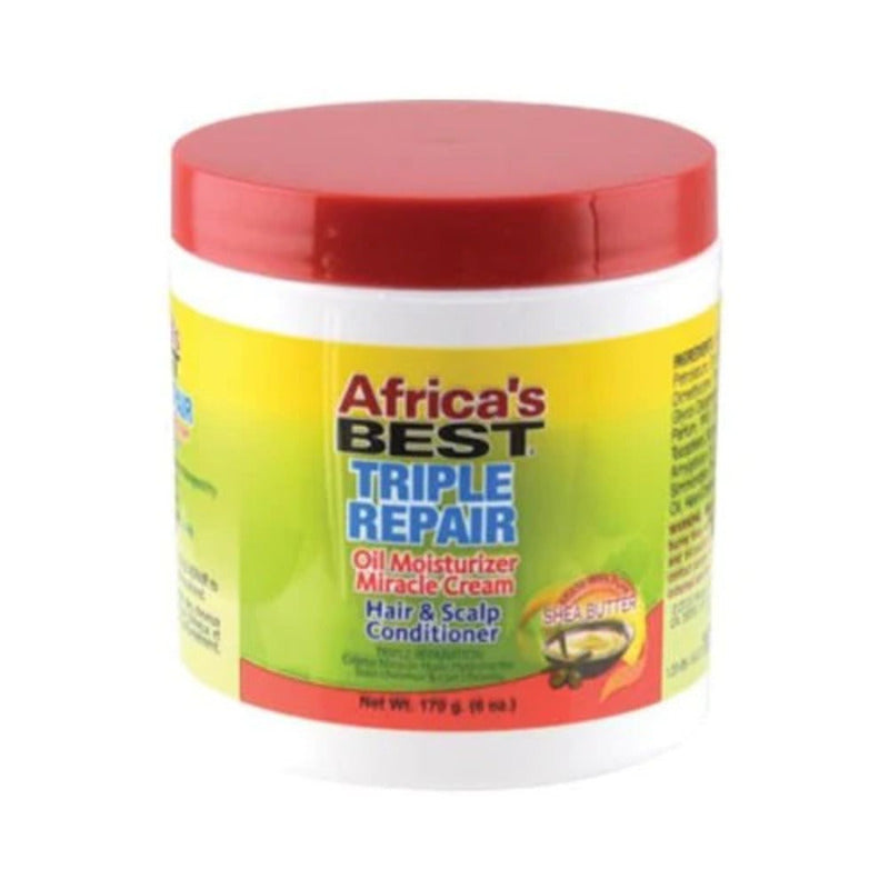 Africa's Best Triple Repair Oil Moisturizer Miracle Cream Front Afro Hair Haircare