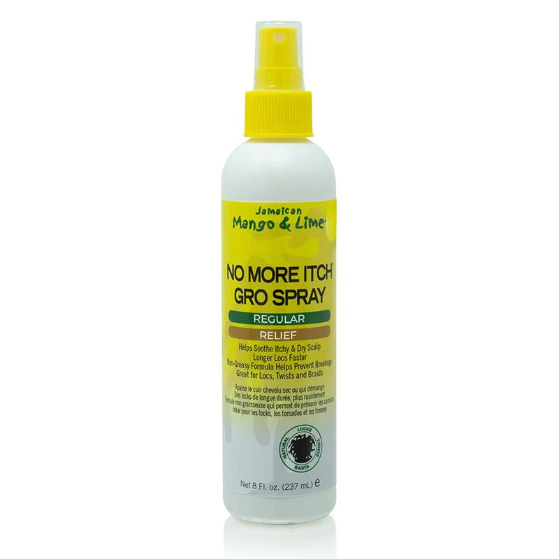 Jamaican Mango & Lime No More Itch Gro Spray Front Afro Hair Haircare