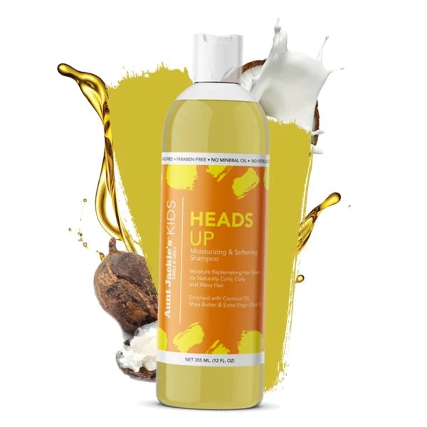 Aunt Jackie’s Girls Heads Up Moisturizing & Softening Shampoo  Front Afro Hair Haircare