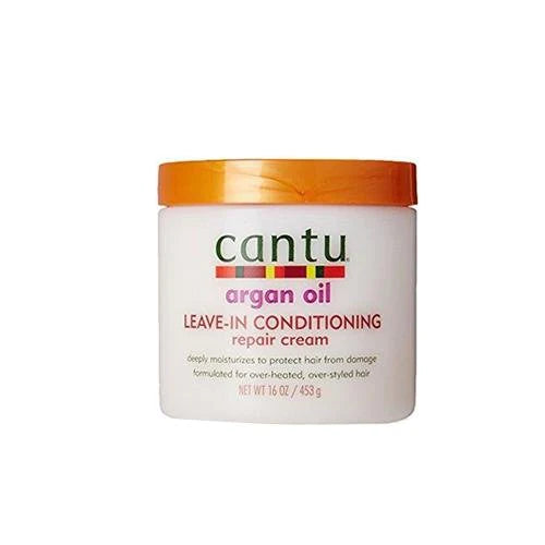 Cantu Argan Oil Leave-In Conditioning Repair Cream Front Afro Hair Haircare