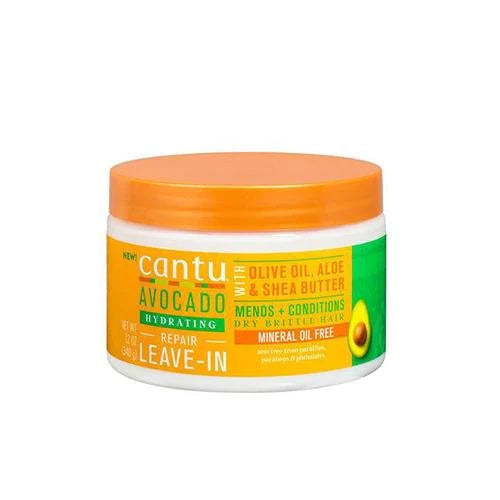 Cantu Avocado Hydrating Repair Leave-In Cond Repair Cream Front Afro Hair Haircare