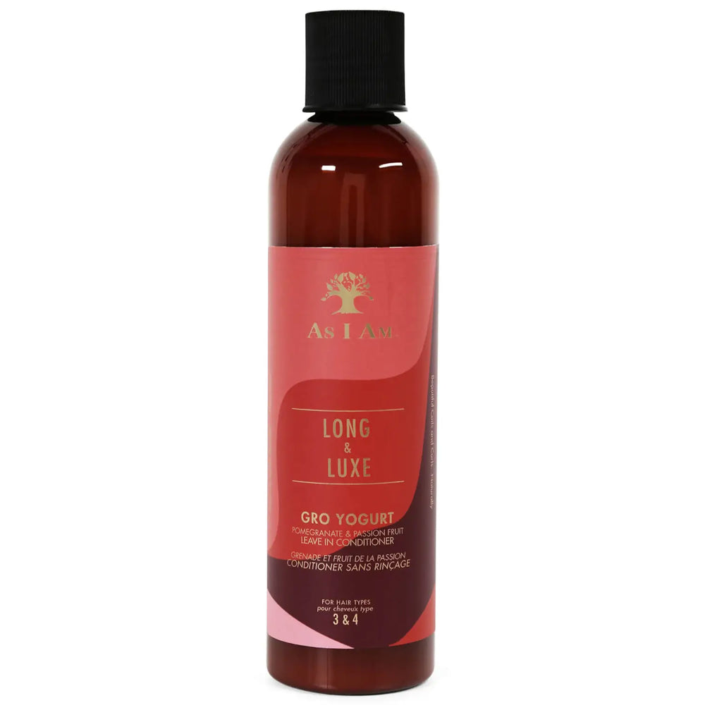 As I AM Long and Luxe GroYogurt Leave-In Conditioner Front Afro Hair Haircare