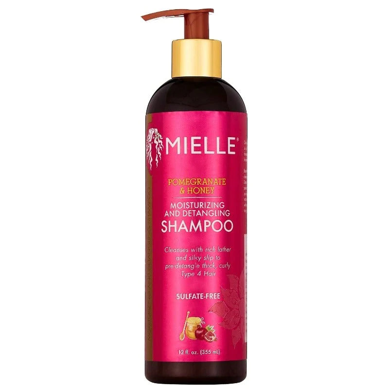 Mielle Organics Pomegranate & Honey Moisturizing and Detangling Shampoo Front Afro Hair Haircare