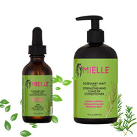 Mielle Rosemary Mint Strengthening Leave-in Conditioner and Oil Front Afro Hair Haircare