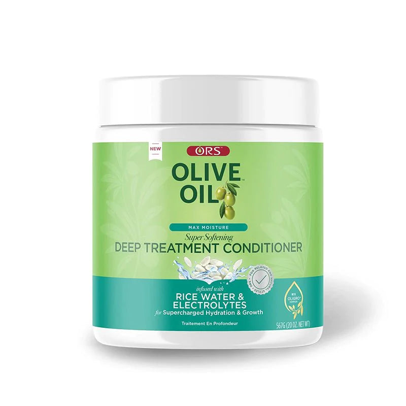 Ors Olive Oil Max Moisture Super Softening Deep Treatment Conditioner Front Afro Hair Haircare