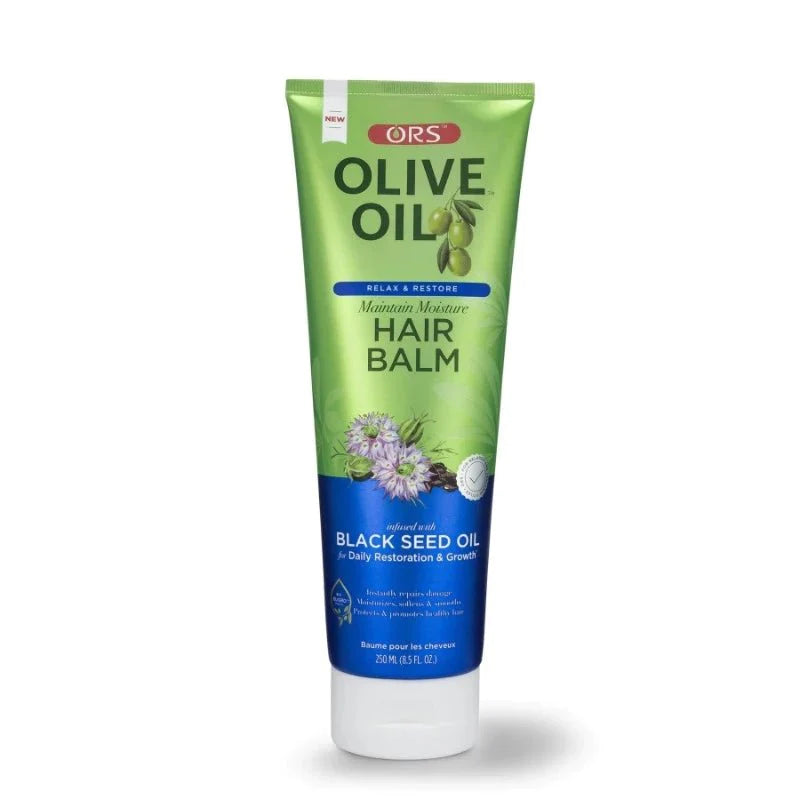 ORS Olive Oil Relax & Restore Maintain Moisture Hair Balm Front Afro Hair Haircare