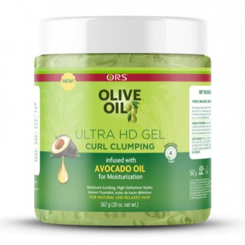 ORS Olive Oil Ultra HD Gel Curl Clumping Front Afro Hair Haircare