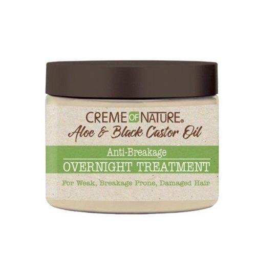 Creme of Nature Aloe & Black Castor Oil Anti-Breakage Overnight Treatment 4.76 oz