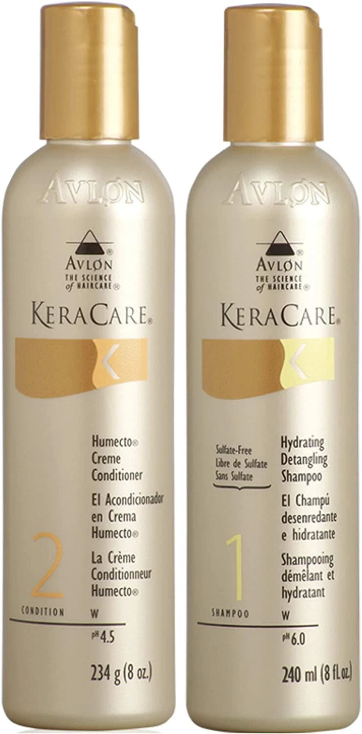 Avlon Keracare Humecto Creme Conditioner with Hydrating Detangling Shampoo