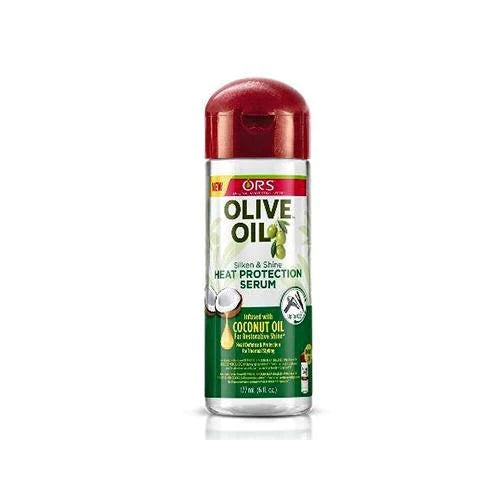 ORS Olive Oil Heat Protection Hair Serum Front Afro Hair Haircare