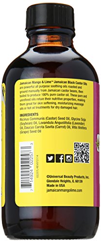 Jamaican Mango & Lime Black Castor Oil Lavender Back Afro Hair Haircare