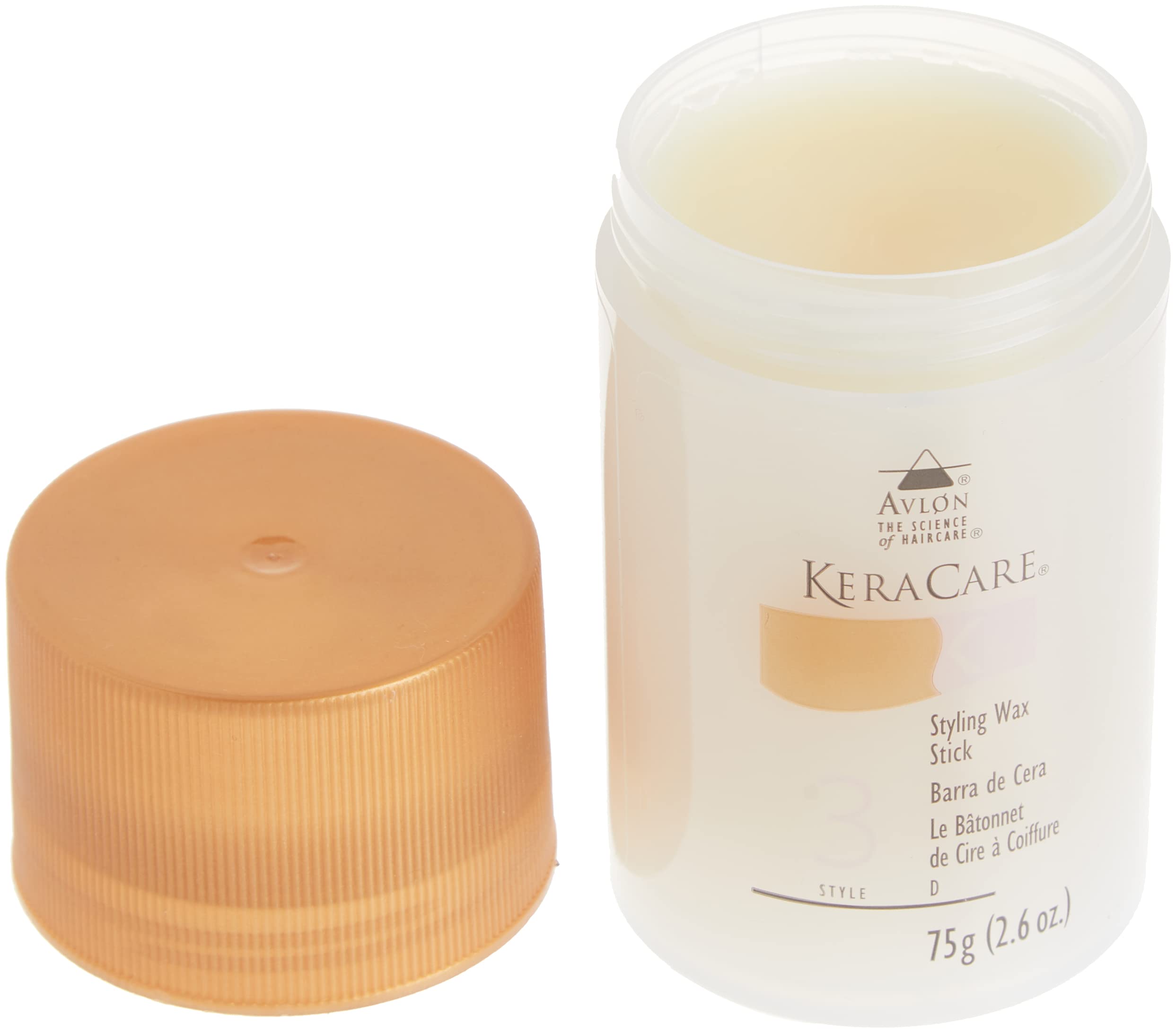 Avlon KeraCare Styling Wax Stick, Style 3 Front Open Cap Afro Hair Haircare