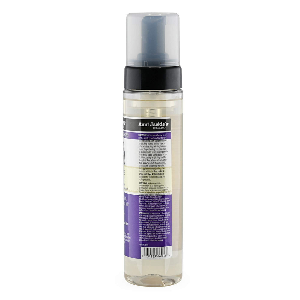 Aunt Jackie's Grapeseed Frizz Patrol Setting Mousse Back Afro Hair Haircare