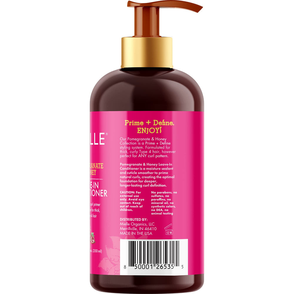 Mielle Organics Pomegranate & Honey Leave-In Conditioner for Type 4 Hair Back Afro Hair Haircare