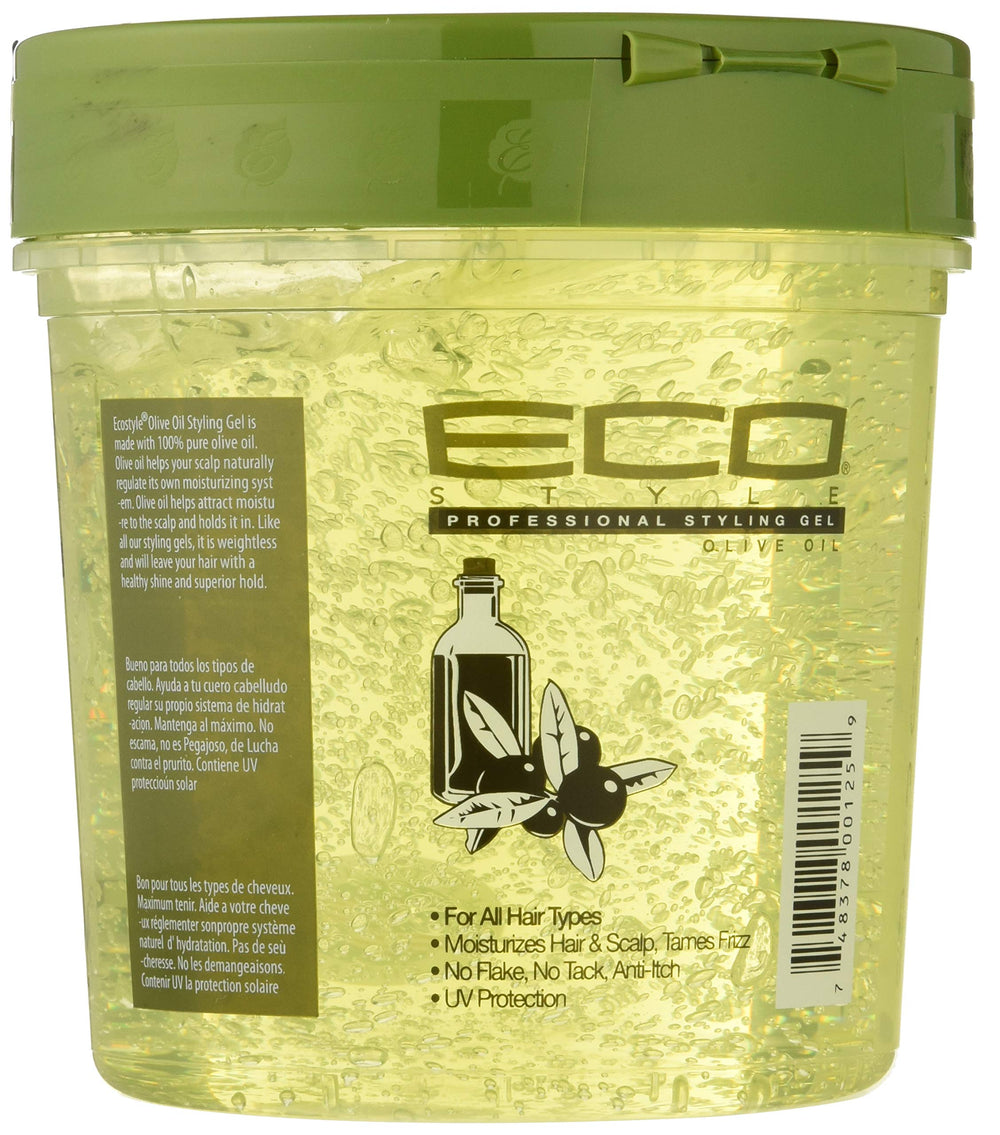 Ecostyler Olive Oil Styling Gel Back Afro Hair Haircare