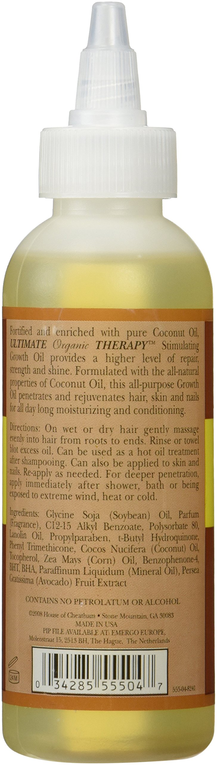 Ultimate Organic Therapy Coconut Oil Stimulating Growth 118 ml